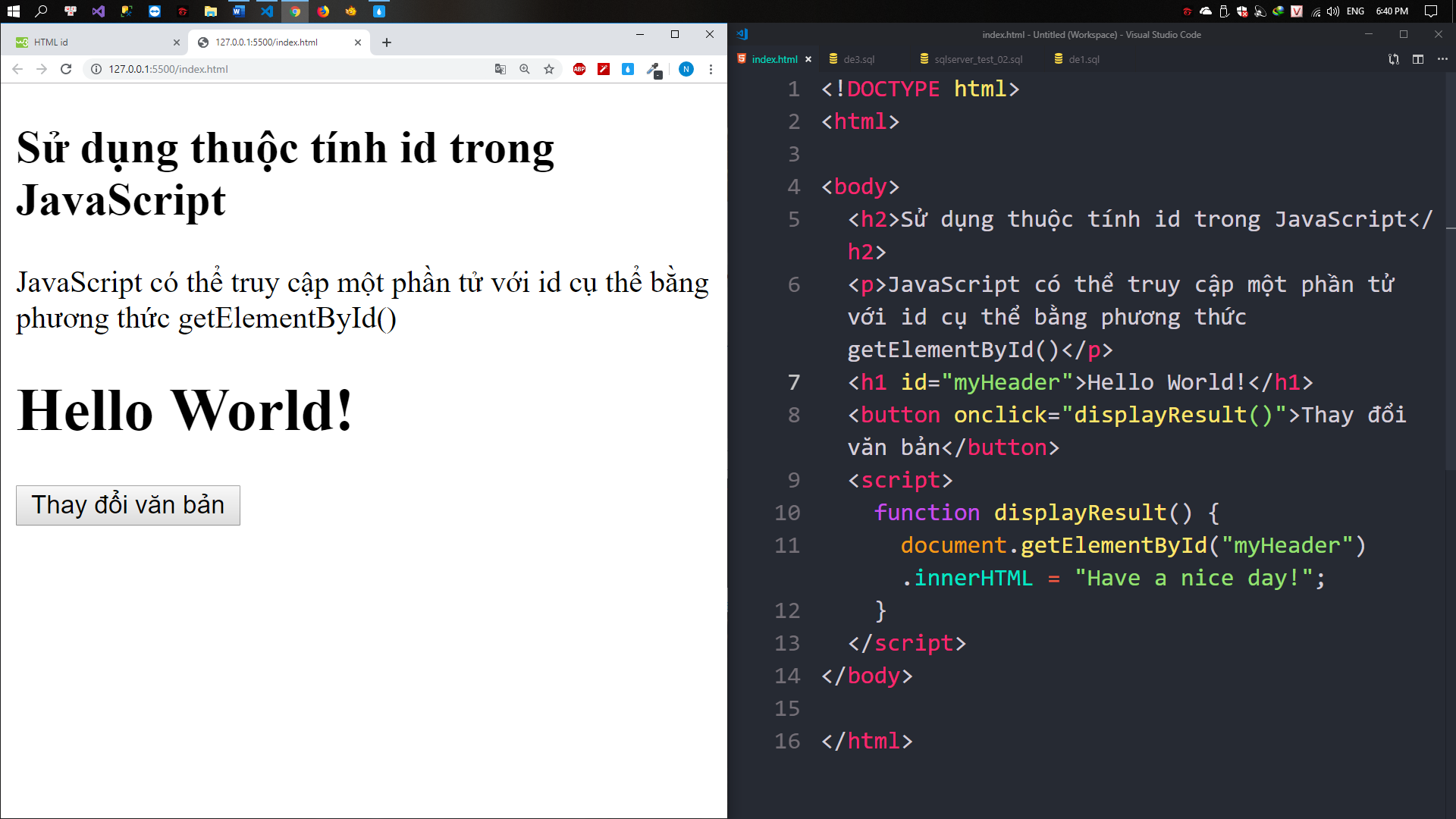 Thuộc Tính Id Trong Html 5913